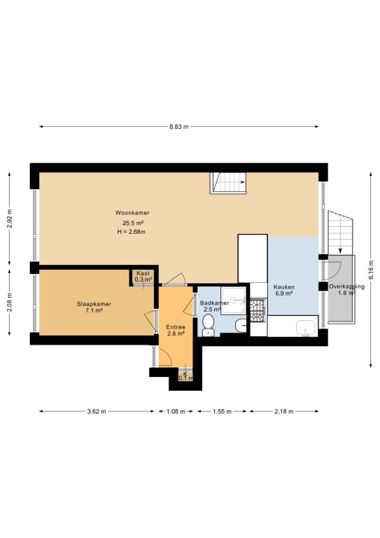Foto 12 van Schoklandsestraat 19-A in Rotterdam