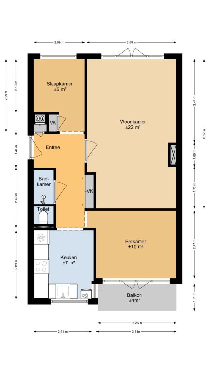 Foto 10 van Nachtegaalplein 3-B in Rotterdam